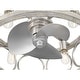 preview thumbnail 10 of 12, Hunter Haven 22" Fandelier Ceiling Fan w/ Light, Remote - Modern, Industrial, Farmhouse - Small Spaces