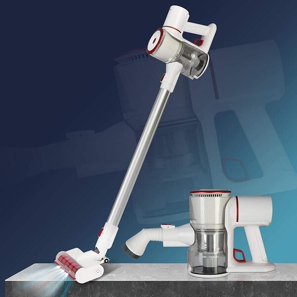 Lightweight Cordless Vacuum Cleaner, 4 in 1 Powerful Suction 35 mins-Running with 250W Brushless Motor & Detachable Battery