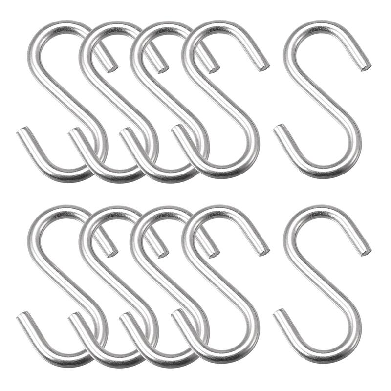 S Hooks Stainless Steel Hanger for Hanging Objects in Kitchen, Garden
