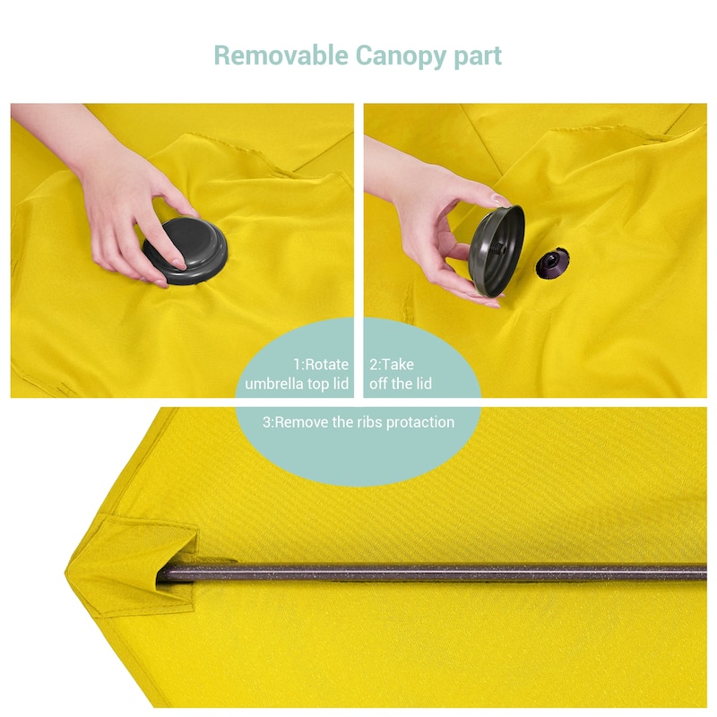 Bonosuki 7.5Ft Patio Market Umbrella Weather-Resistant Table Umbrella