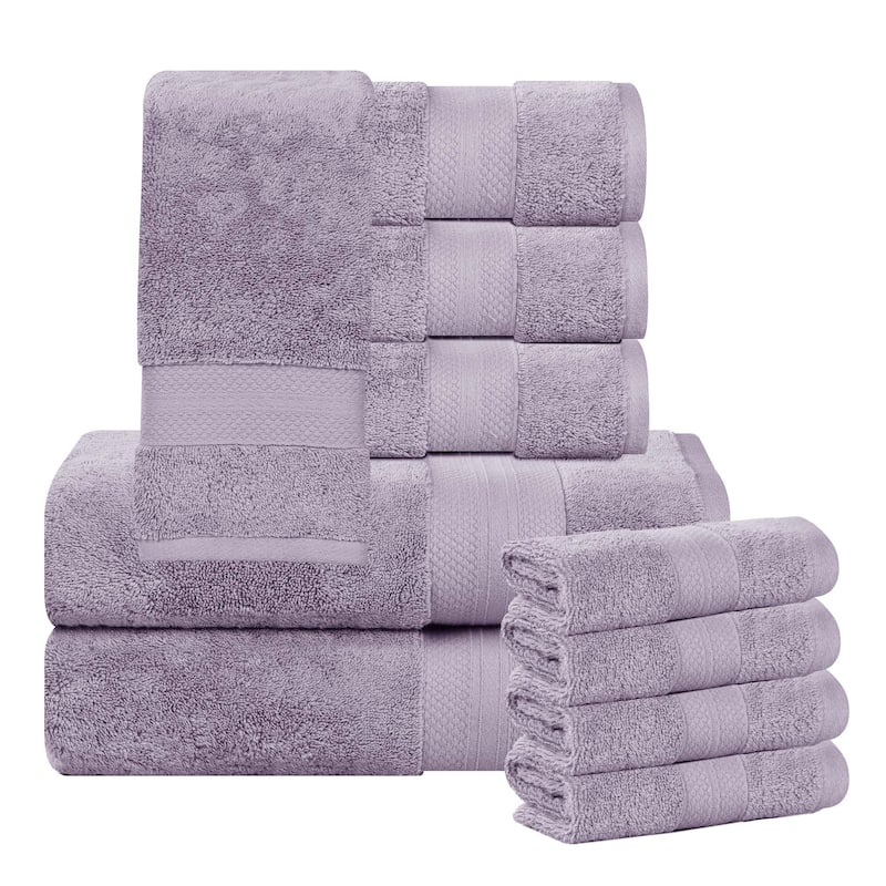 Superior Aria Turkish Cotton Heavyweight 10-Piece Towel Set