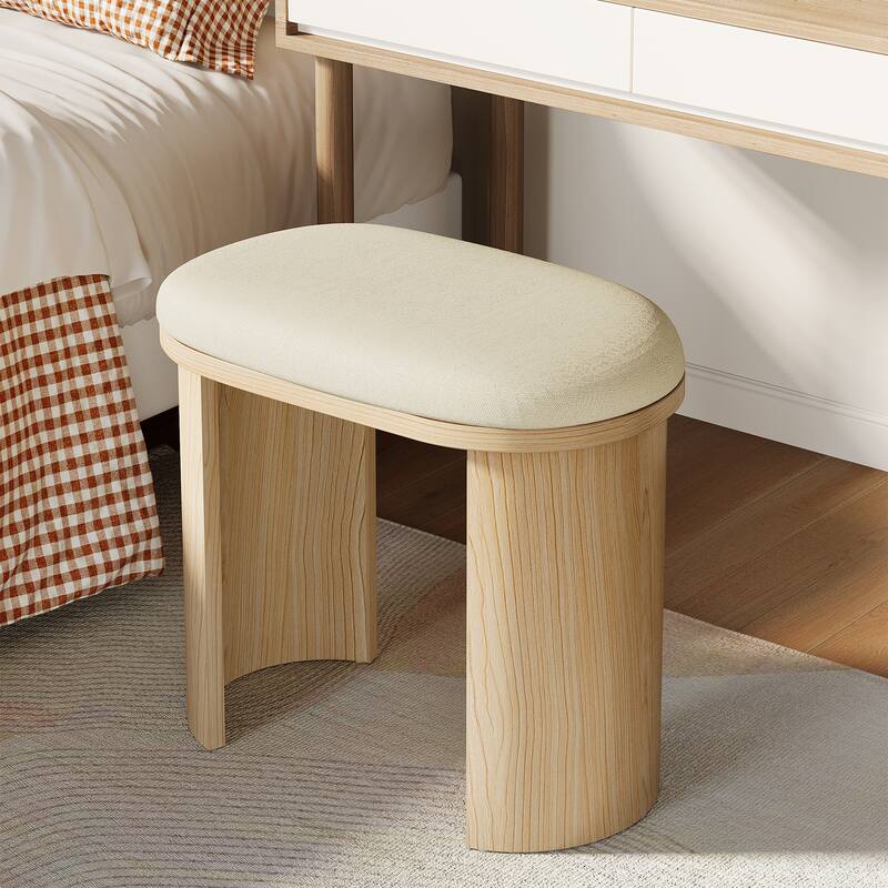 23.6 Inch Vanity Stool Chair, Ottoman Footrest, Sofa Footstool Shoe Bench
