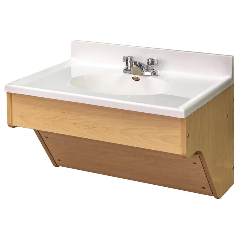 Tot Mate Single Laminate Wall Vanity - 31" x 21" x 21.5"; Unassembled