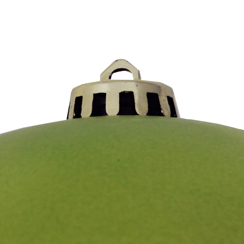 8" Kiwi Green Shatterproof Matte Commercial Christmas Ball Ornament
