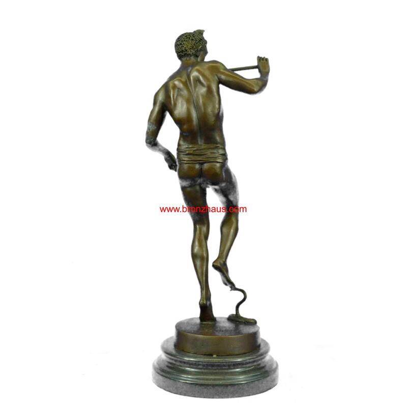 Handcrafted Large Snake Charmer Bronze Sculpture Hot Cast Classic Artwork