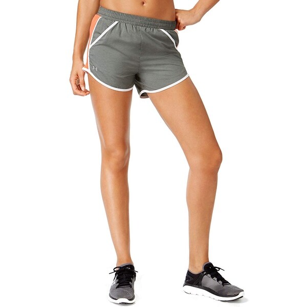 grey and orange under armour shorts