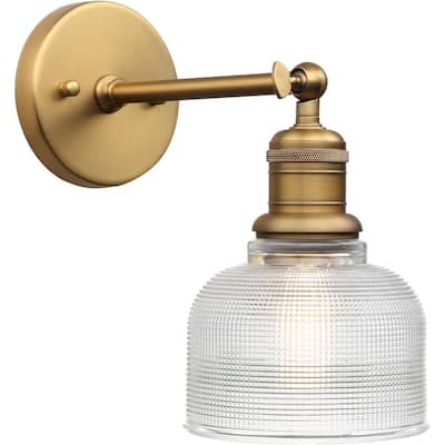 1-light vanity light antique mounted light glass & metal wall light