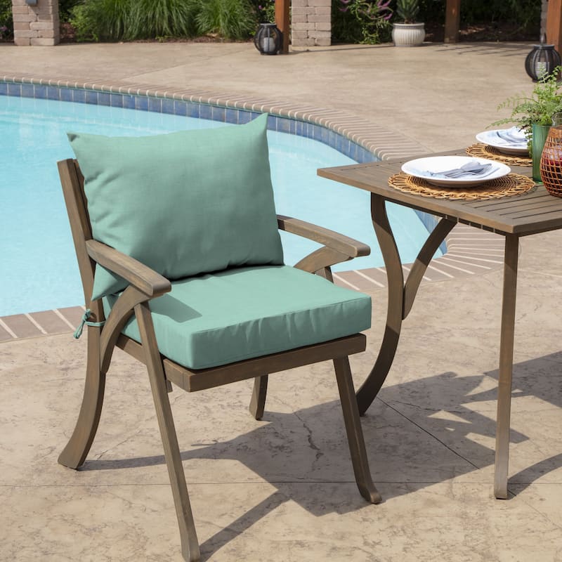 ARDEN Leala Texture 21-inch Square Patio Chair Cushion Set