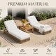 preview thumbnail 4 of 112, Patio Recline Chairs Adjustable Chaise Lounge with Cushions (Set of 2)
