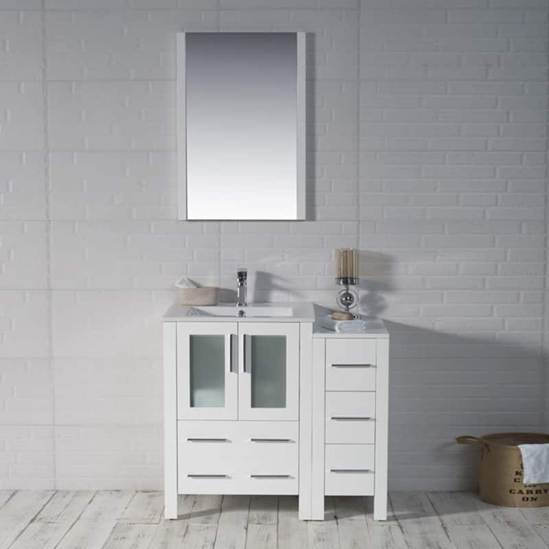 Blossom Sydney 36 Inch Solid Wood Bathroom Vanity with Sink & Cabinet