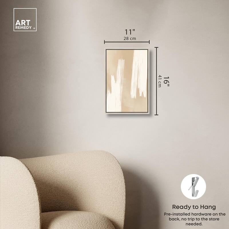 Gestural Grains II Canvas by Art Remedy