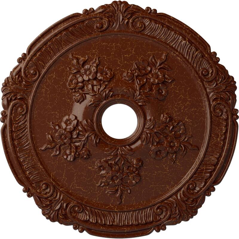 26"OD x 3 3/4"ID x 1 1/2"P Attica with Rose Ceiling Medallion