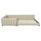 preview thumbnail 27 of 34, Platform Bed & Daybed Sectional Upholstered Bed Mother & Child Bed Grounded Bed Stripe Upholstered Bed- Queen & Twin XL Size