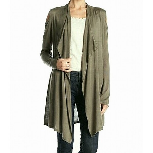 Joseph A Womens Small Cold-Shoulder Cardigan Sweater