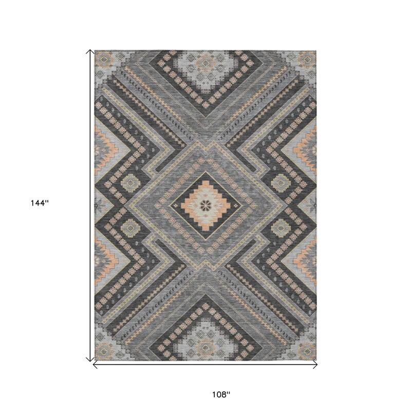 HomeRoots Tribal Transitional Rectangle Outdoor Rug