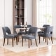 preview thumbnail 96 of 144, Wooden Dining Chairs Set of 2/4/6,Modern Fabric Upholstered Dining Room Chair Kitchen Chairs