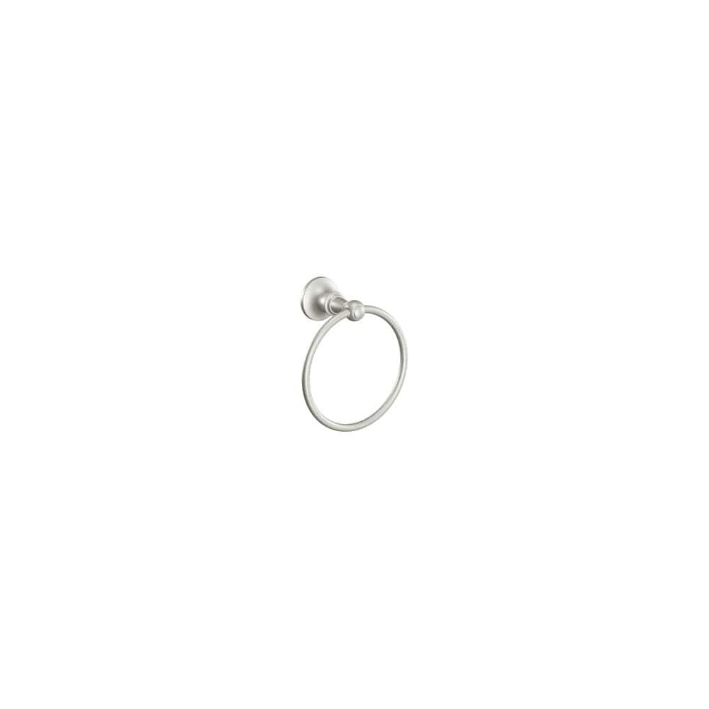 Moen 6" Towel Ring with Concealed Mounts from the Vale Collection