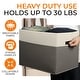 preview thumbnail 6 of 22, Cheer Collection 4 Pack Large Fabric Storage Baskets with Handles Collapsible Organizer Bins