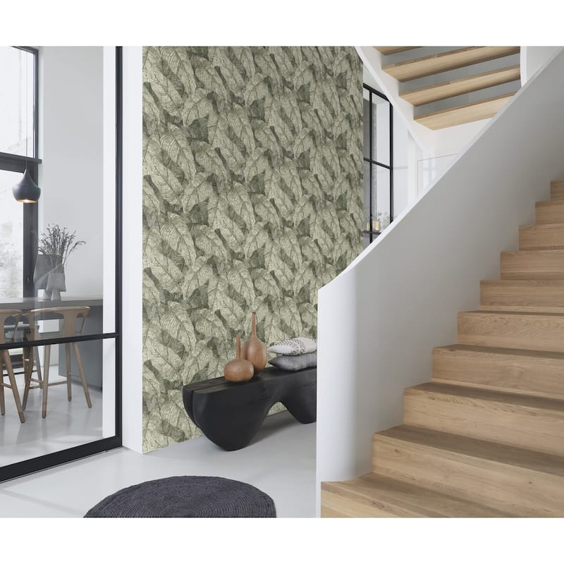 Rasch Galner Moss Leaves Wallpaper