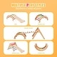 preview thumbnail 21 of 42, Wood Climbing Toy Set Pine 5-in-1 Play Gym for Kid's