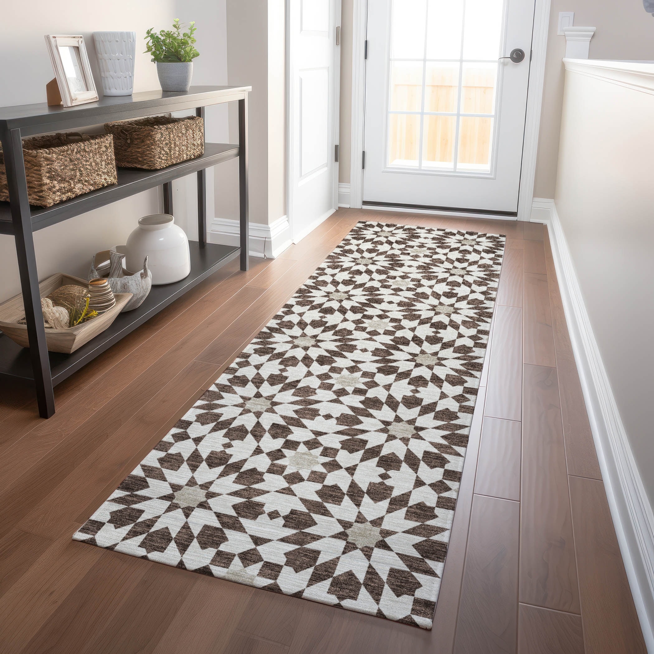 Premium Washable Super Soft Modern Mosaic Mayfield Rug