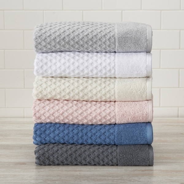 Great Bay Home Grayson Collection Cotton Textured Bath Towel Sets. Opens flyout.