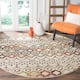 SAFAVIEH Amsterdam Bridget Moroccan Boho Rug - 10' x 10' Round - Ivory/Multi