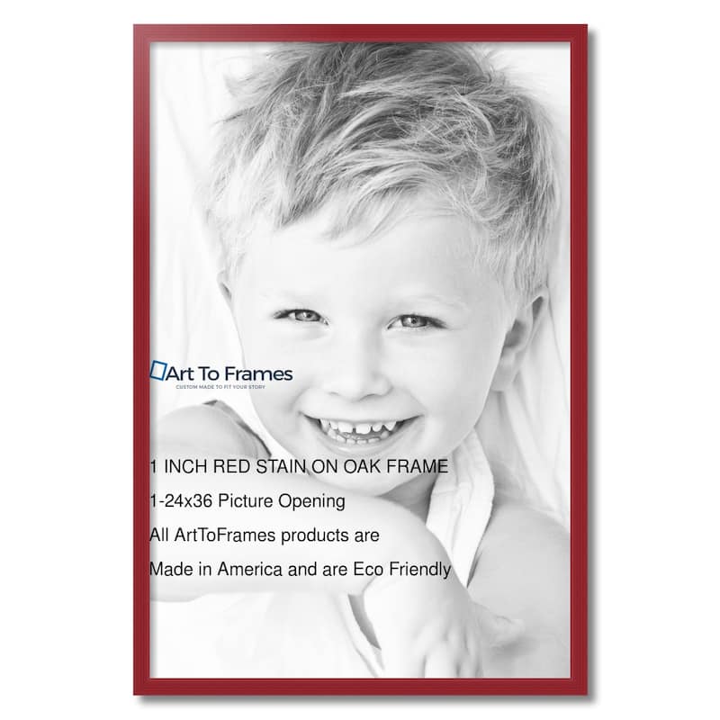 ArtToFrames Classic Waves 24x36 Inch Picture Frame, 1.00 Inch Wood Poster Frame Available in Multiple Colors (60823-24x36)