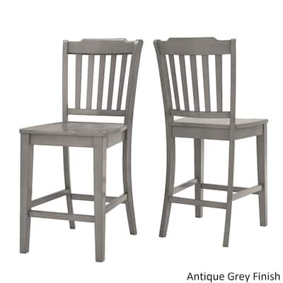 Elena Berry Red Extendable Counter Height Dining Set - Slat Back by iNSPIRE Q Classic