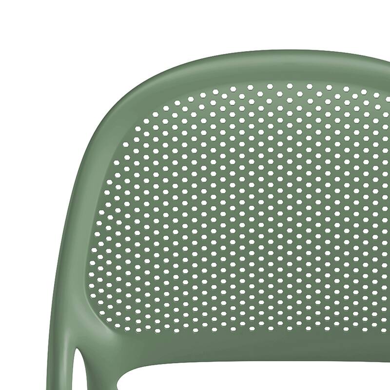 Shay Stackable Plastic Chair for Indoors or Outdoors - Set of 2