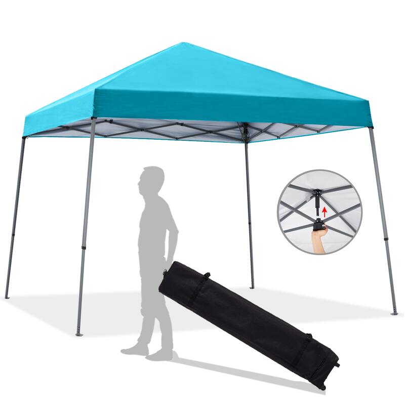 ABCCANOPY Portable Pop Up Canopy Tent Beach Canopy with Large Base - 10x10ft