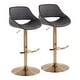 preview thumbnail 27 of 144, Silver Orchid Svellingen Adjustable Bar Stool with Rounded T Footrest - Set of 2