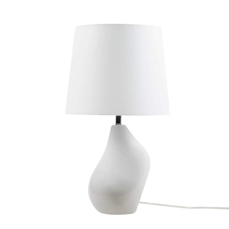 Asymmetrical Ceramic Table Lamp Grey See below