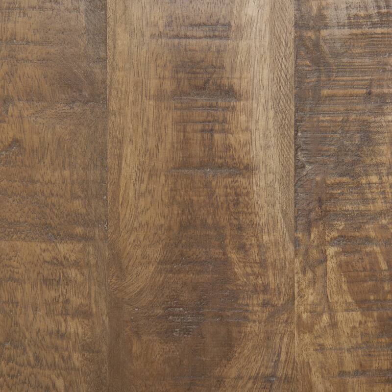 Rosie Medium Brown Solid Wood 48" Round Coffee Table - 48"L x 48"W x 16"H