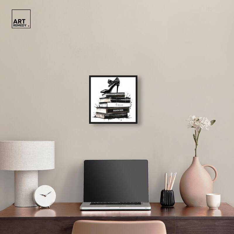 Classic Book Stack Canvas by Art Remedy