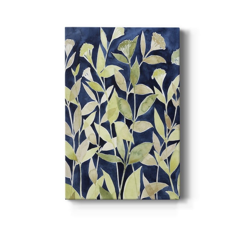 Indigo Blooming Night II Premium Gallery Wrapped Canvas - Ready to Hang - 24X36