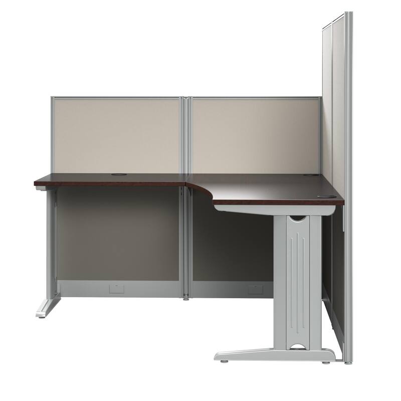 Office in an Hour 65W L-Shaped Workstation by Bush Business Furniture