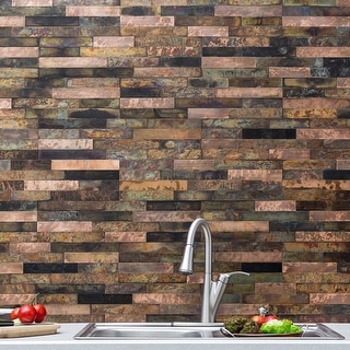 Aspect Peel & Stick Bronze Relic Distressed Metal 15 sq ft Kit