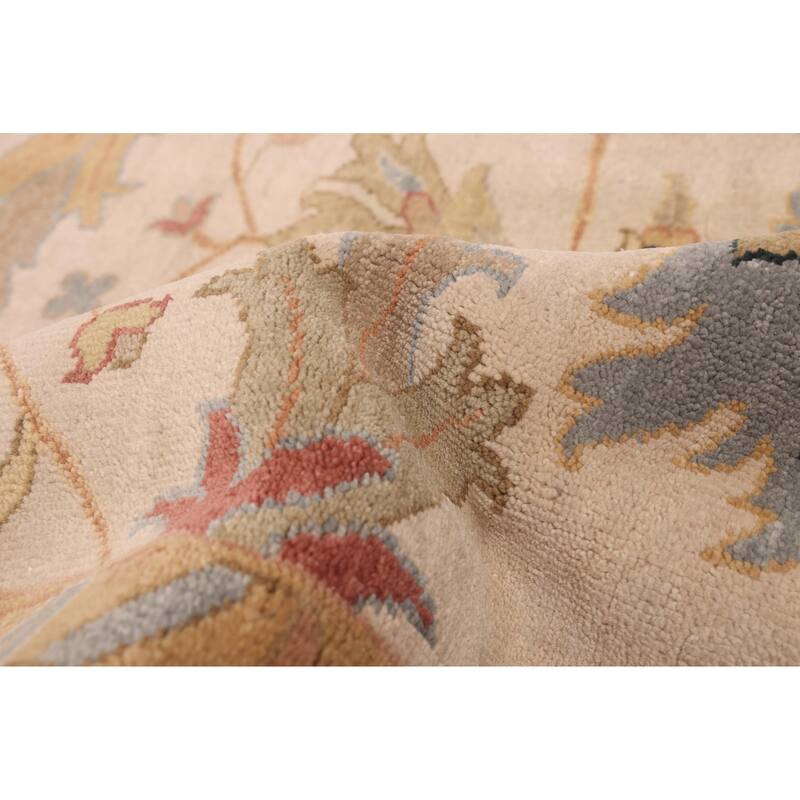 ECARPETGALLERY Hand-knotted Jules Serapi Ivory Wool Rug - 8'11 x 11'9