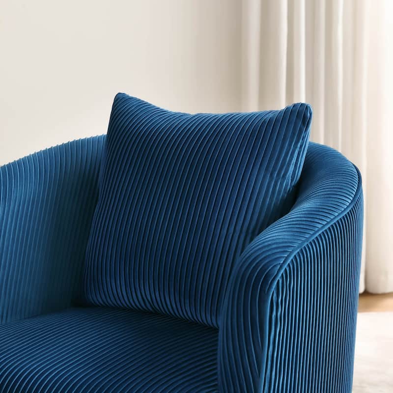 Art Leon Set of 2 Velvet Accent Side Chair with Back Cushion
