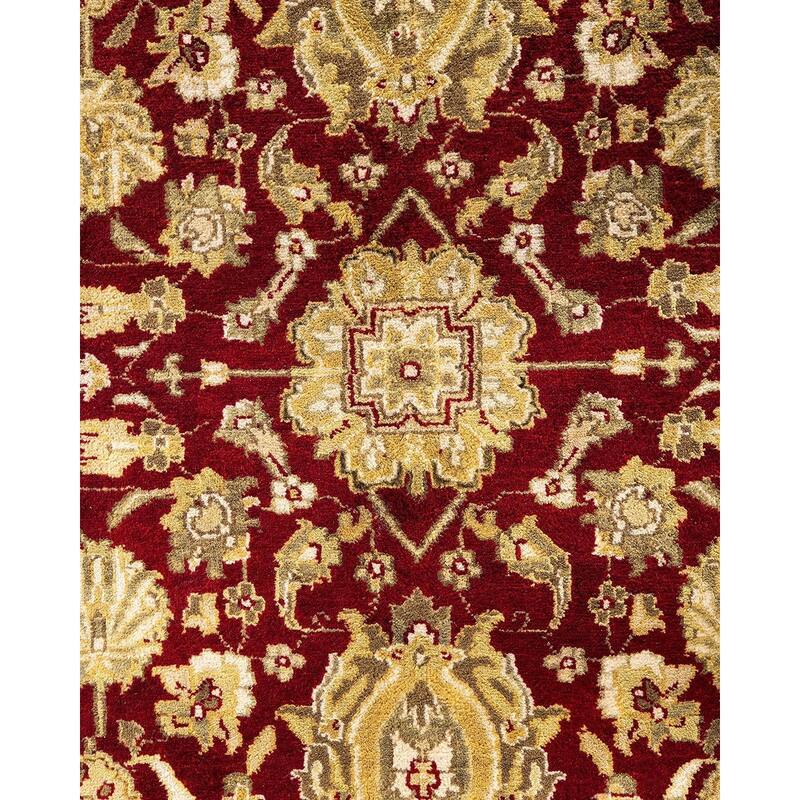 Kashan One-of-a-Kind Hand-Knotted Area Rug, Red - 9' 0" x 12' 0"