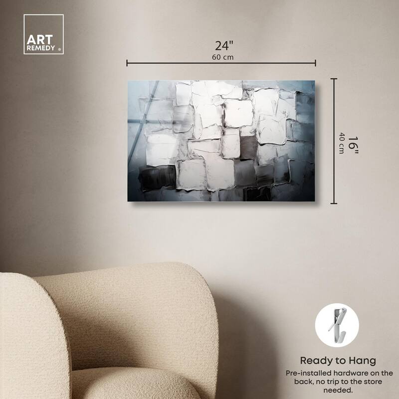 Urban Grid Acrylic by Art Remedy, Ready to Hang