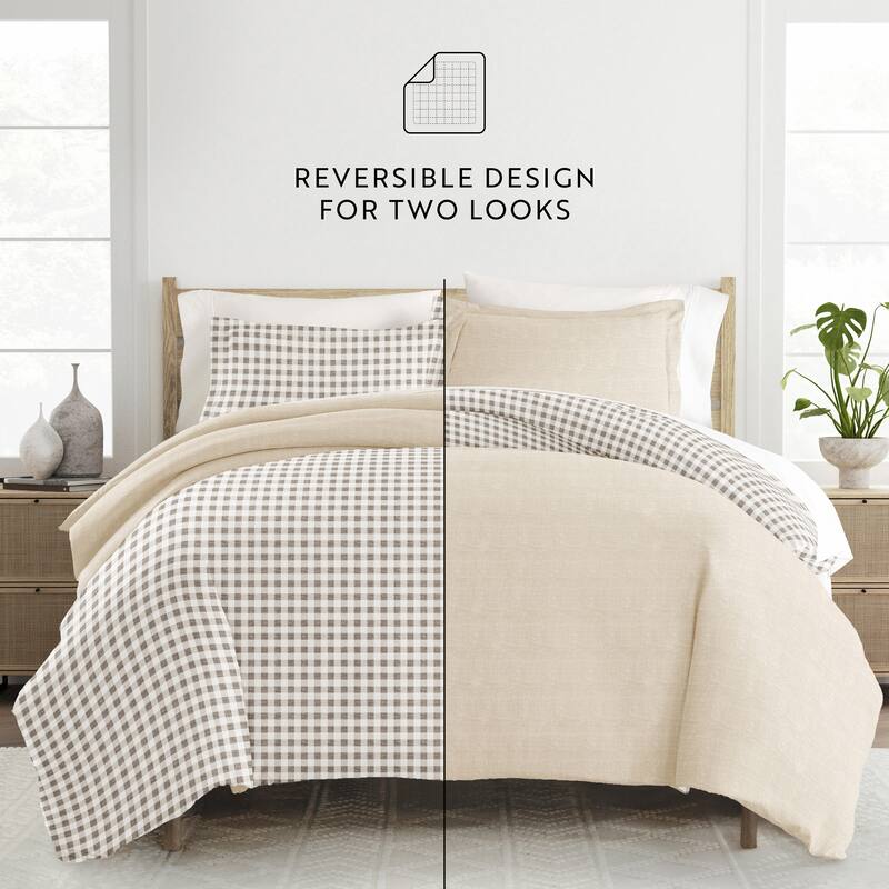 Becky Cameron 3-Piece Reversible Patterned Duvet Cover Set