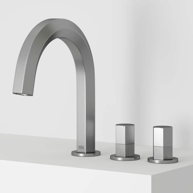 VIGO Hart 9" H 2-Handle Widespread Bathroom Faucet
