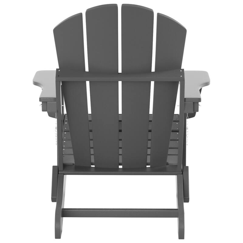 POLYTRENDS Laguna Outdoor Eco-Friendly Poly Folding Adirondack Chair (Set of 2)