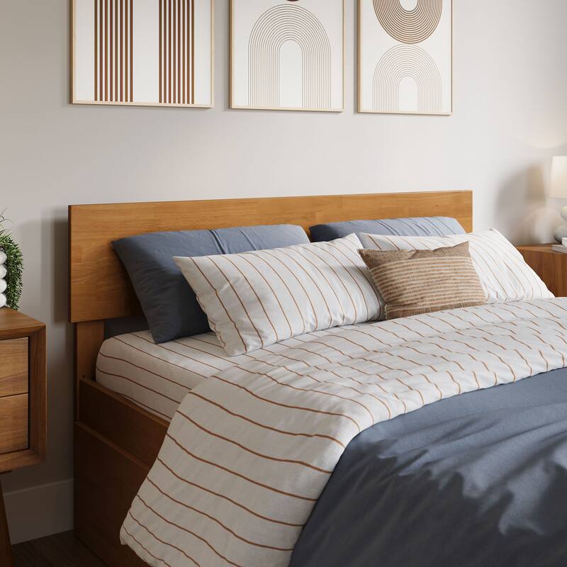 Orlando Platform Bed with Footboard and Twin Trundle Bed