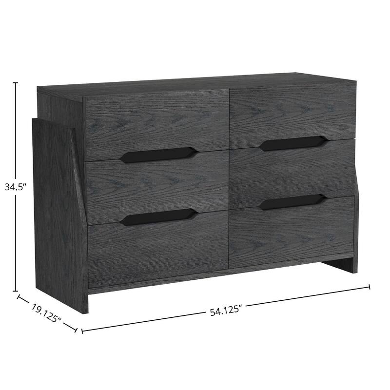 Darby Solid Wood 6-Drawer Dresser