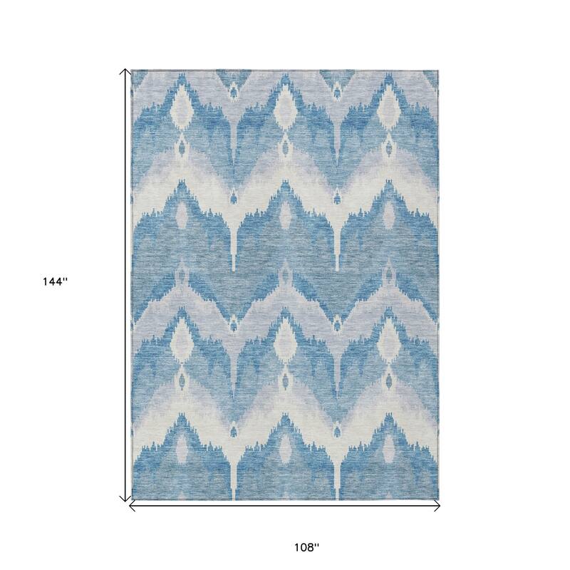 HomeRoots Ikat Transitional Rectangle Outdoor Rug