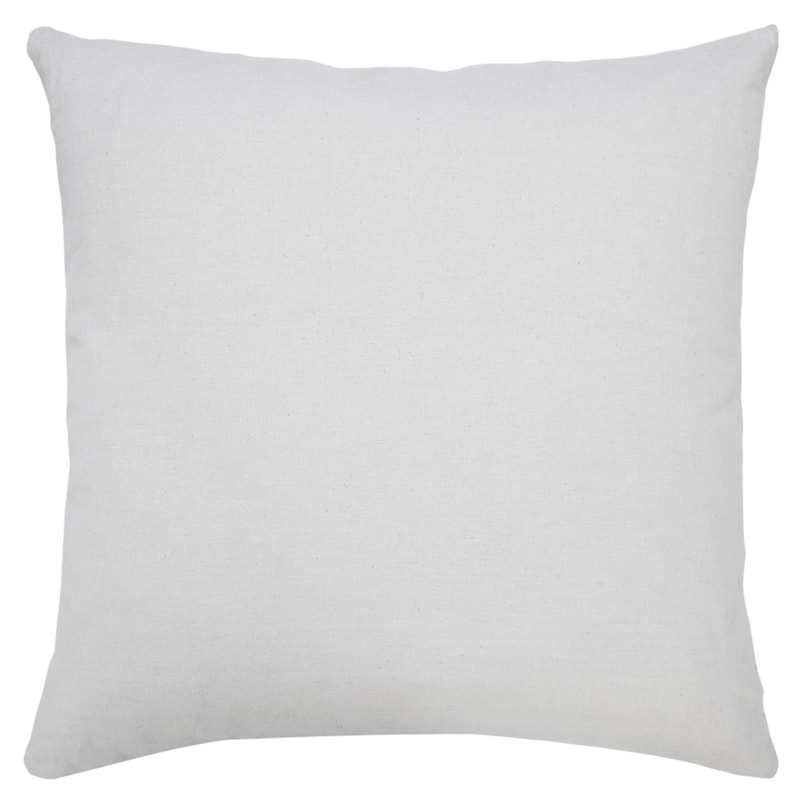 HomeRoots 20" X 20" Pale Gray And White 100% Cotton Geometric Zippered Pillow
