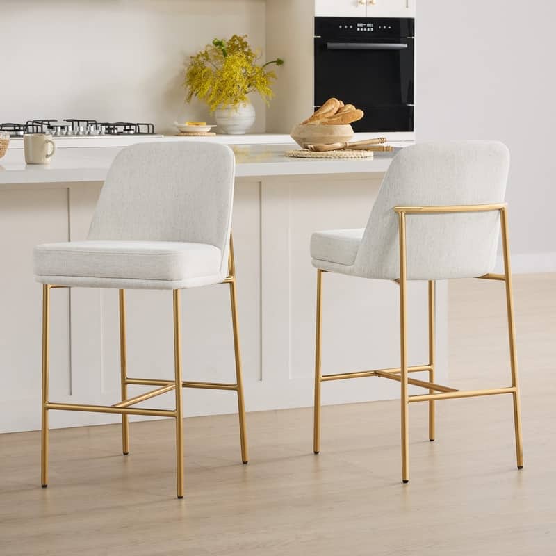Evelyn Modern 27 inch Counter Height Bar Stool Set of 2